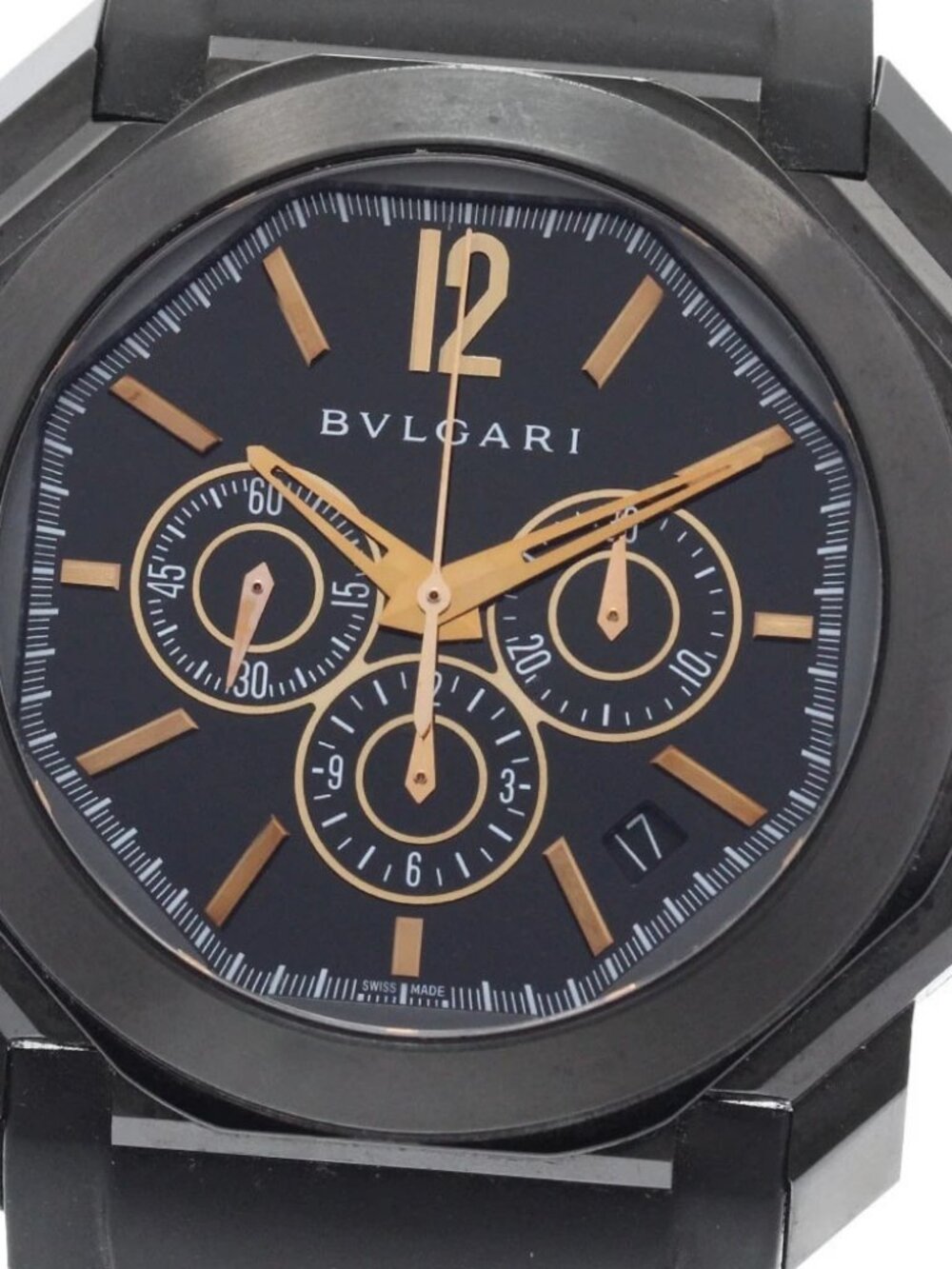 BVLGARI Okto Ultra Nero BGO41SCH Chronograph Automatic Men's Watch_949361